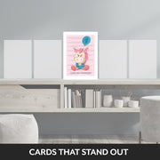 girls 4th birthday cards that stand out