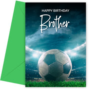 Football Birthday Cards for Brother - Adult or Boy Birthday Cards - Any Age