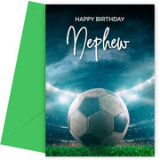 Football Birthday Cards for Nephew - Adult or Boy Birthday Cards - Any Age
