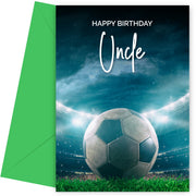 Football Birthday Cards for Uncle - Adult or Boy Birthday Cards - Any Age