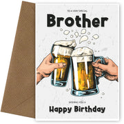 Brother Birthday Card for an Adult Bro on His 18th 20th 30th Birthday and more