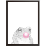 Bubblegum Tree Frog Wall Art Print