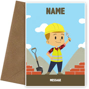 Personalised Builder Card for Any Occasion
