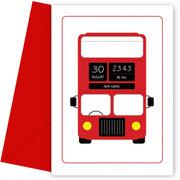 Personalised Red Bus Card