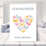 god daughter card shown in a living room