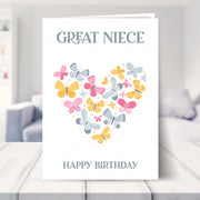 great niece card shown in a living room