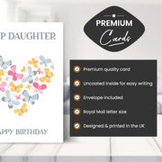 Main features of this birthday card step daughter