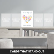 step sister cards that stand out