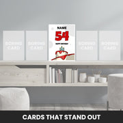 54th birthday card male that stand out