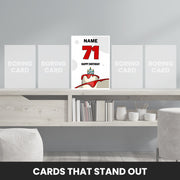 71st birthday card male that stand out