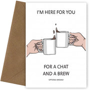With Sympathy Greetings Cards - Chat and a Brew