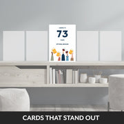 happy 73rd birthday card male that stand out