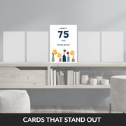 happy 75th birthday card male that stand out