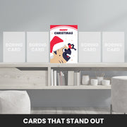 christmas card from dog to dad that stand out