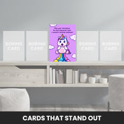 unicorn christmas card that stand out