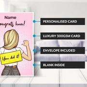 Main features of this new job cards