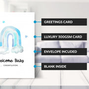 Main features of this baby boy cards newborn