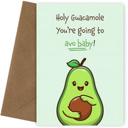 Congratulations Pregnant Card Parents to be Card - Avocado Avo Baby