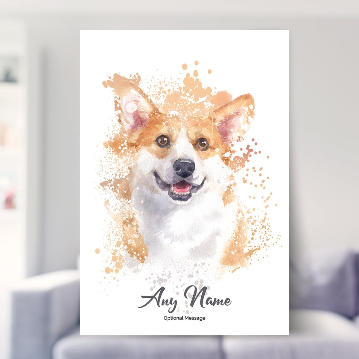 pet bereavement shown in a living room