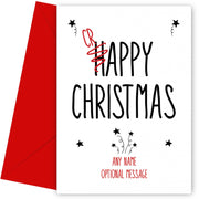 Personalised Crappy Christmas Card