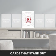 40th anniversary cards that stand out