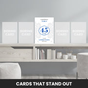 45th anniversary cards that stand out