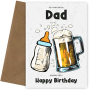 Step Dad Birthday Card for Him on His 20th 30th 40th 50th Birthday and more