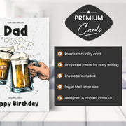 Main features of this dad 30th birthday card