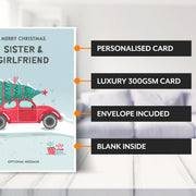 Main features of this christmas card for sister and girlfriend