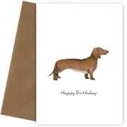 Dachshund Birthday Card for Dog Dad, Mum or Birthday Card from Dog!