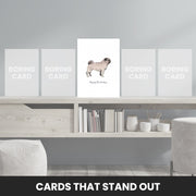 birthday card dog that stand out