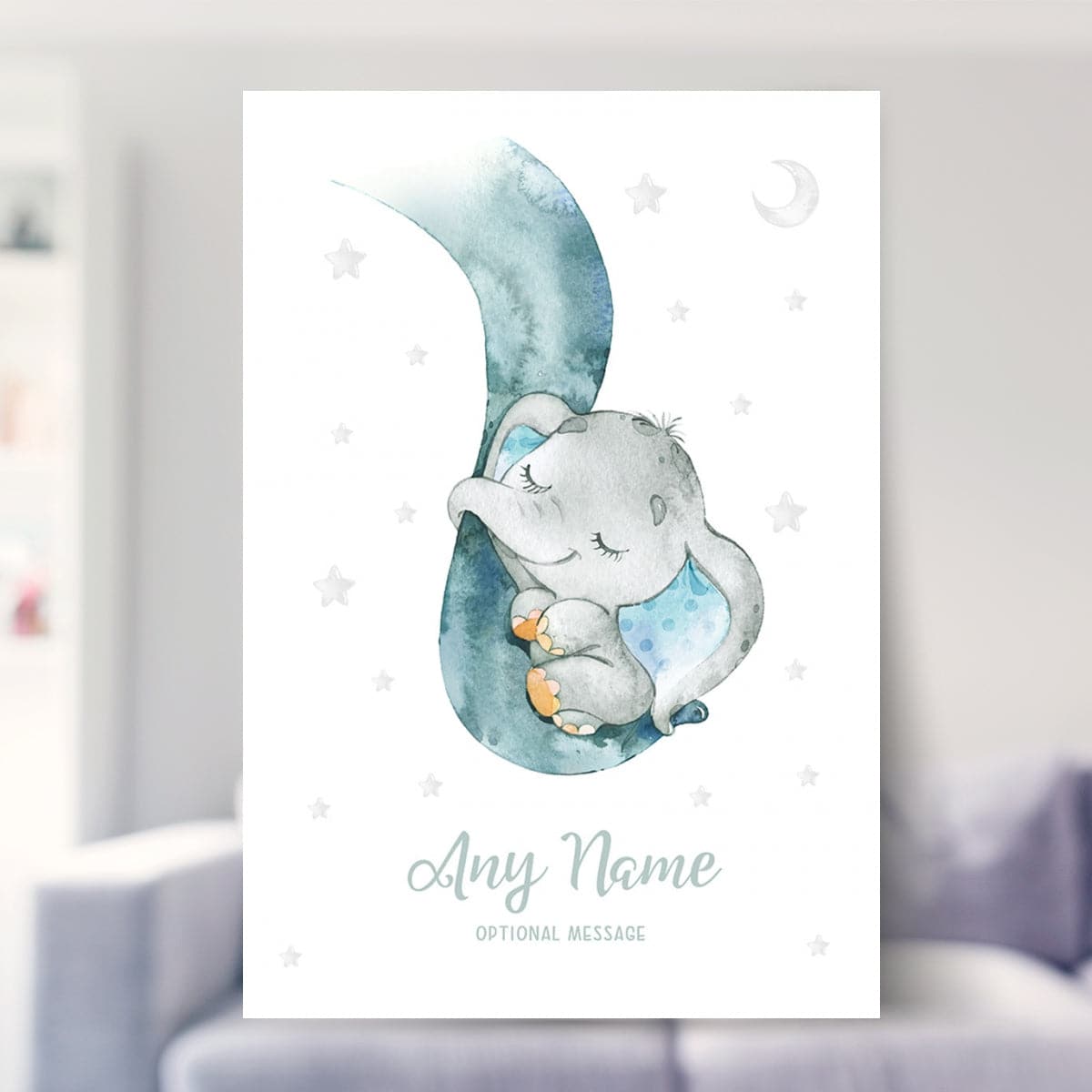 Dumbo Baby Elephant Print - Baptism Day