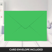 Green envelope included