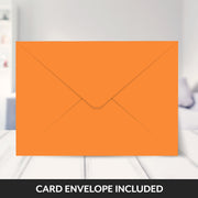 Orange envelope included