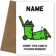 Personalised F*cking Rubbish Card