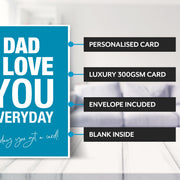Main features of this humorous fathers day card