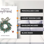 Main features of this christmas card for Boyfriend