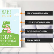 Main features of this 5th birthday cards