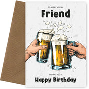 Male Friend Birthday Card for Him on His 18th 19th 20th 21st Birthday