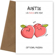 Fruit Pun Birthday Day Card for Auntie - I Appreciate You
