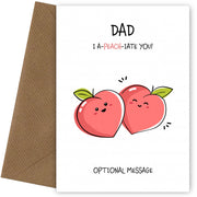 Fruit Pun Birthday Day Card for Dad - I Appreciate You