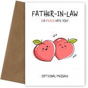 Fruit Pun Birthday Day Card for Father-in-law - I Appreciate You