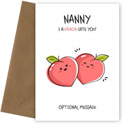 Fruit Pun Birthday Day Card for Nanny - I Appreciate You