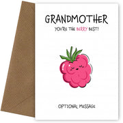 Fruit Pun Birthday Day Card for Grandmother - The Berry Best