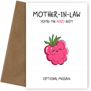 Fruit Pun Birthday Day Card for Mother-in-law - The Berry Best