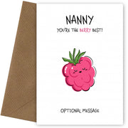 Fruit Pun Birthday Day Card for Nanny - The Berry Best