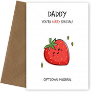 Fruit Pun Birthday Day Card for Daddy - Berry Special