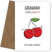 Grandad You're Cherrific Fruit Pun Birthday Card