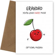 Fruit Pun Birthday Day Card for Grandad - Loved Very Much