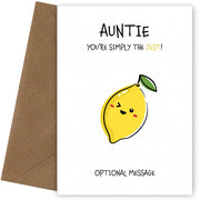 Fruit Pun Birthday Day Card for Auntie - Simply the Best
